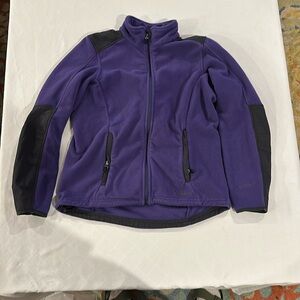 L.L. BEAN Women’s Purple Polartec‎ full Zip Up Fleece Jacket Size Small EUC